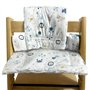 GOEDCH Coussin Anti-Dérapant pour Chaise Haute Bébé: Housses Remplaçables Design Mignon en Coton Respirant