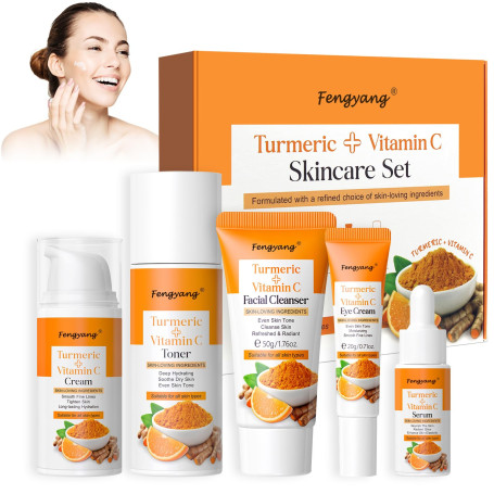 Fengyang® 5Pcs Coffret de soins pour la peau à la vitamine C