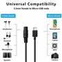 1 mm femelle vers USB de type C pour ordinateur portable et téléphone portable