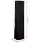 Duokon Jardin Patio Heater Couverture Respirante Impermable Impermable Couvre Protecteur en Plein Air Noir Beige + Caf 81.5 * 22