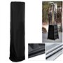 Duokon Jardin Patio Heater Couverture Respirante Impermable Impermable Couvre Protecteur en Plein Air Noir Beige + Caf 81.5 * 22