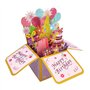 Carte pop-up « Happy 4th Birthday » pour fille