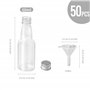 AZKEEGREY Lot de 50 Petite Bouteille Plastique 60ml, Mini Bouteille pour Mignonette Alcool avec Entonnoir Réutilisables Vides Li