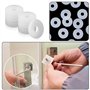 Lot de 20 joints plats en nylon blanc - Rondelles rondes en silicone - Rondelles plates - Rondes - Pour poignées de porte de sal