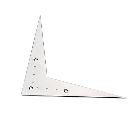 Alnicov Lotmusic Chevalet de guitare 6 cordes en V Compatible avec accessoires de guitare Flying V Argenté