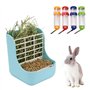 NO 1 Mangeoire à Foin Lapin 1 Distributeur DEau pour Petits Animaux