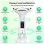 Massage Visage Appareil Anti Rides: Masseur Lifting Double Menton Facial 6 Mode Beauté Electrique Machine Luminothérapie Led 7 C