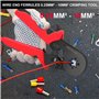 QOUBNIC Crimpadora Terminales Electricos, Pince a Sertir pour Cosse Electrique Isolées AWG23-7/0.25-10mm² Crimpadora Pince à Ser