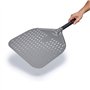 G.a HOMEFAVOR Pelle à Pizza, Pizza Paddle en Aluminium Anodisé Dur avec Poignée, Pelle à Pizza Perforée pour Transférer Pain, Pa