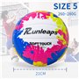 Runleaps Ballon de volleyball de plage officiel taille 5 souple et imperméable en polyuréthane pour intérieur, extérieur, piscin