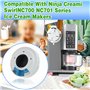 Couvercle pour sorbetière Ninja NC700, couvercle de rechange réutilisable Ninja Creami, compatible avec les séries Ninja NC700/N