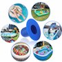 CDDCWZ Lot de 4 Bouchons de Piscine, Bouchons d'étanchéité de Piscine, Bouchons de Remplacement pour Pompe de Filtration, adapté