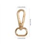 KIMI-HOSI 10 Pièces D'or Porte-Clés Pivotant Crochet Pivotant Fermoir Sac Alliage Crochets Mousquetons Pivotants Crochets Pivota