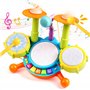 Batterie Jouet Bebe 1 an - Instrument de Musique Bebe Tambour Enfant Jouet Enfant 1 Ans