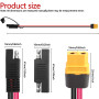 MEIRIYFA Câble d'extension adaptateur SAE vers XT60, câble XT-60 femelle vers SAE avec 12 AWG pour station d'alimentation de gén