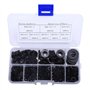 Cosswe Lot de 500 rondelles intercalaires plates et isolantes en nylon Noir M2 M2.5 M3 M4 M5 M6 M8 M10 pour automobile