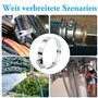 Lot de 10 colliers de serrage réglables en acier inoxydable - 46-70 mm - Pour voiture, industrie, connexion et sécurisation des 