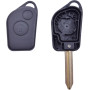 ANGOFIZ Coque Clé Télécommande Compatible avec Citroen Berlingo Picasso Saxo Xsara Peugeot Partner Lame Vierge + 2 Boutons Pouss