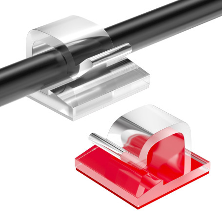 Zeripikfoasp 150 Pièces Clips Câbles