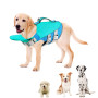 Little Bean Gilet de sauvetage réglable pour chien avec flottabilité supérieure et poignée de sauvetage pour chien