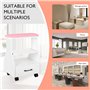 Repose-pieds de pédicure, chariot de bain de pieds avec roulettes, repose-pied de manucure, repose-pieds portable, tabouret de b