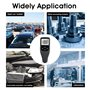 Jauge d'épaisseur de peinture de voiture - Appareil de mesure numérique avec capteur pour mesure automatique Fe-NF - Plage de me
