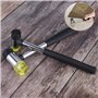 25mm Mini Marteau en Caoutchouc Remplaçable à Double Face avec 4 Têtes de Marteau