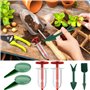 Wxinsheng Mini Semoir Semences,6 PCS Épandeurs de Graines Distributeur Graines Rond Semoir à Main Distributeur de Semences Outil