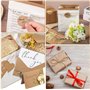 Cartes en Papier Kraft,50 Pièces 10x15 cm Cartes Postales Vierges en Papier kraft,Carte en Papier dur à étiquette DIY,pour Carte