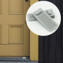 Lot de 5 butées de porte en caoutchouc transparent – Cales robustes de qualité supérieure pour sol et terrasse (gris)