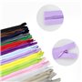 SZCXDKJ Lot de 45 fermetures éclair invisibles multicolores en nylon pour couture et travaux manuels 15 couleurs 55 cm