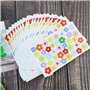 Lot de 20 feuilles d'autocollants floraux multicolores - Mini fleurs - Imperméables - Pour le scrapbooking, les blocs-notes, les