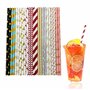 Lot de 120 pailles en papier