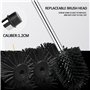 Lot de 2 brosses de toilette en silicone - Poils doux - Longue poignée - Nettoyeur de toilettes accroupi - Convient pour les toi