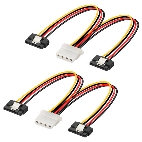 GELRHONR Câble d'alimentation Molex 4 broches vers double SATA