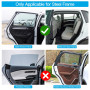 Omnikryp 4 Pièces Pare Soleil Voiture Bébé, Protection UV/Chaleur, Pare Soleil avec 10 Aimants, pour Vitres Latérales avec 95% V
