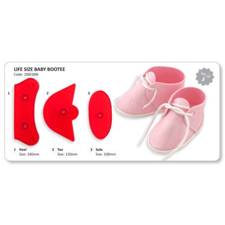 JEM - Emporte-pièces en forme de chaussons de bébé grandeur nature – Sugarcraft Cutters