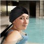 Lot de 2 bonnets de bain plissés - Double couche - Protection auditive - Bonnet de bain bandana - Couleur unie - Pour femme - So