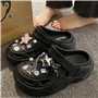 DHSBGWSX Lot de 40 Accessoires pour Chaussures - Étoiles à Cinq Branches, Fleurs Perforées pour Décoration de Sandales