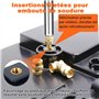 Inserts filetés - Panne à souder avec affichage de la température - 80 W + 130 pièces - Inserts filetés M2/M3/M4/M5/M6/M8 - Kit