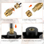 Inserts filetés - Panne à souder avec affichage de la température - 80 W + 130 pièces - Inserts filetés M2/M3/M4/M5/M6/M8 - Kit