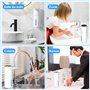 Gaethra Distributeur Savon Automatique, 420ml Distributeur Savon Mural, Distributeur Liquide Vaisselle avec Capteur Infrarouge, 