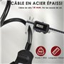 Câble Antivol à Clef avec Menotte