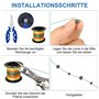 Flotteur Peche, 10 Pcs Flotteur Peche Au Coup avec 205 Pcs Plomb Peche 4 Stop Float Peche 4 Emerillon de Pêche, Flotteurs de Pêc