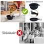 Ceinture de sécurité pour voiture - Harnais de sécurité pour chien - Avec 1 gamelle pliable noire pour animaux de compagnie - Ha