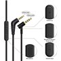 Bose Q3 Câble audio de rechange pour casque Bose QuietComfort 3 QC3 avec contrôle du volume et micro intégré 1,4 m 3,5 mm à 2,5