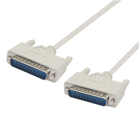 PNGKNYOCN Câble d'imprimante parallèle DB25 mâle à mâle pour la connexion entre un ordinateur avec interface DB25 femelle et l'i