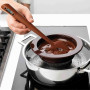 Excras Calayu Spatule en silicone avec thermomètre numérique sans couture pour la cuisson des bonbons