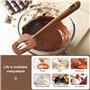 Excras Calayu Spatule en silicone avec thermomètre numérique sans couture pour la cuisson des bonbons