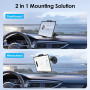 360 Degrés Support Tablette Voiture Pare-Brise Tableau Bord Support Téléphone Voiture avec Ventouse Compatib